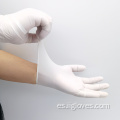 Guantes de nitrilo desechables guantes de nitrilo médico blanco